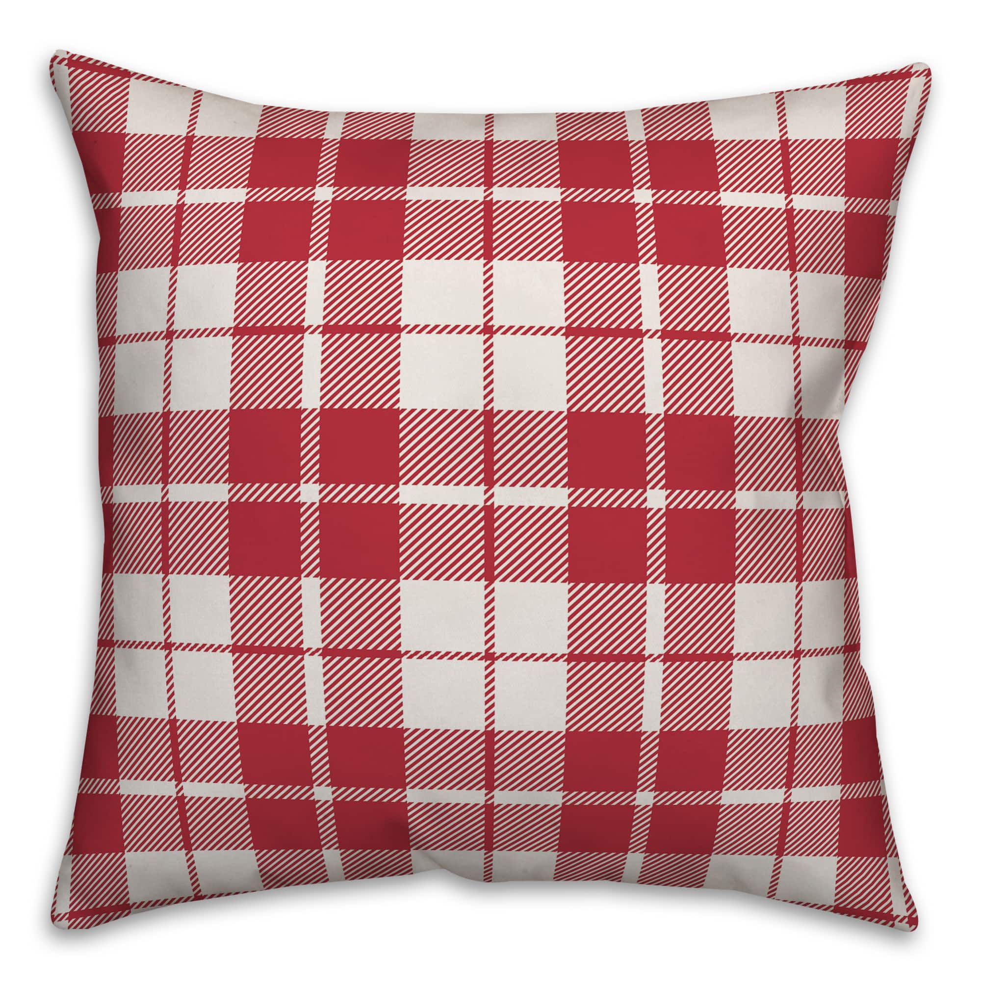 Designs Direct Christmas Wishes and Mistletoe Kisses 18x18 Throw Pillow